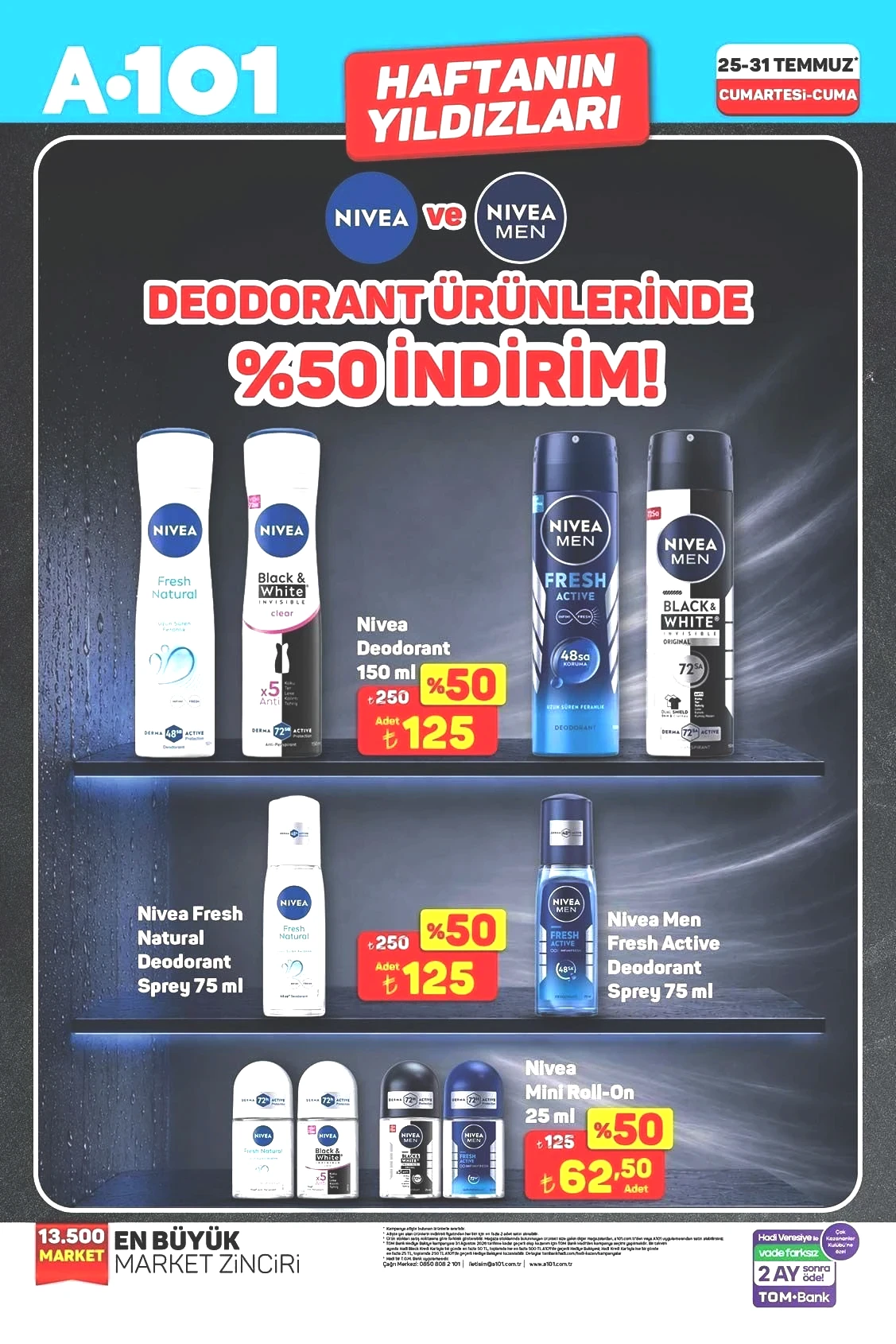 25-31 TEMMUZ A101 HAFTANIN YILDIZLARI